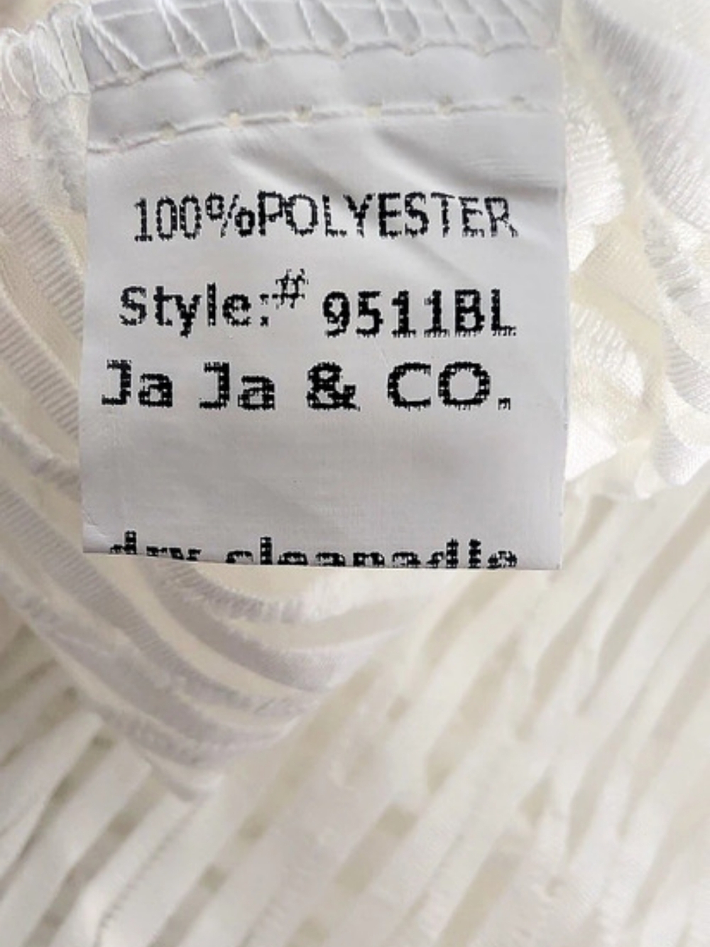 JA JA Textured White 3XL Blouse - Picture 4 of 8
